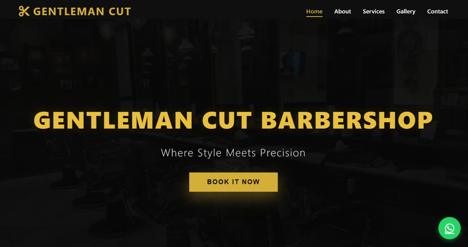 Barber website preview