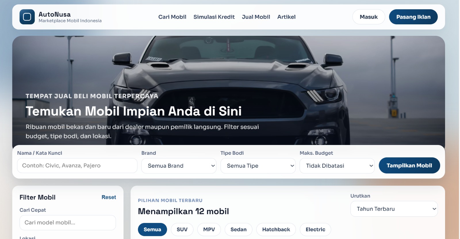 Company profile website preview